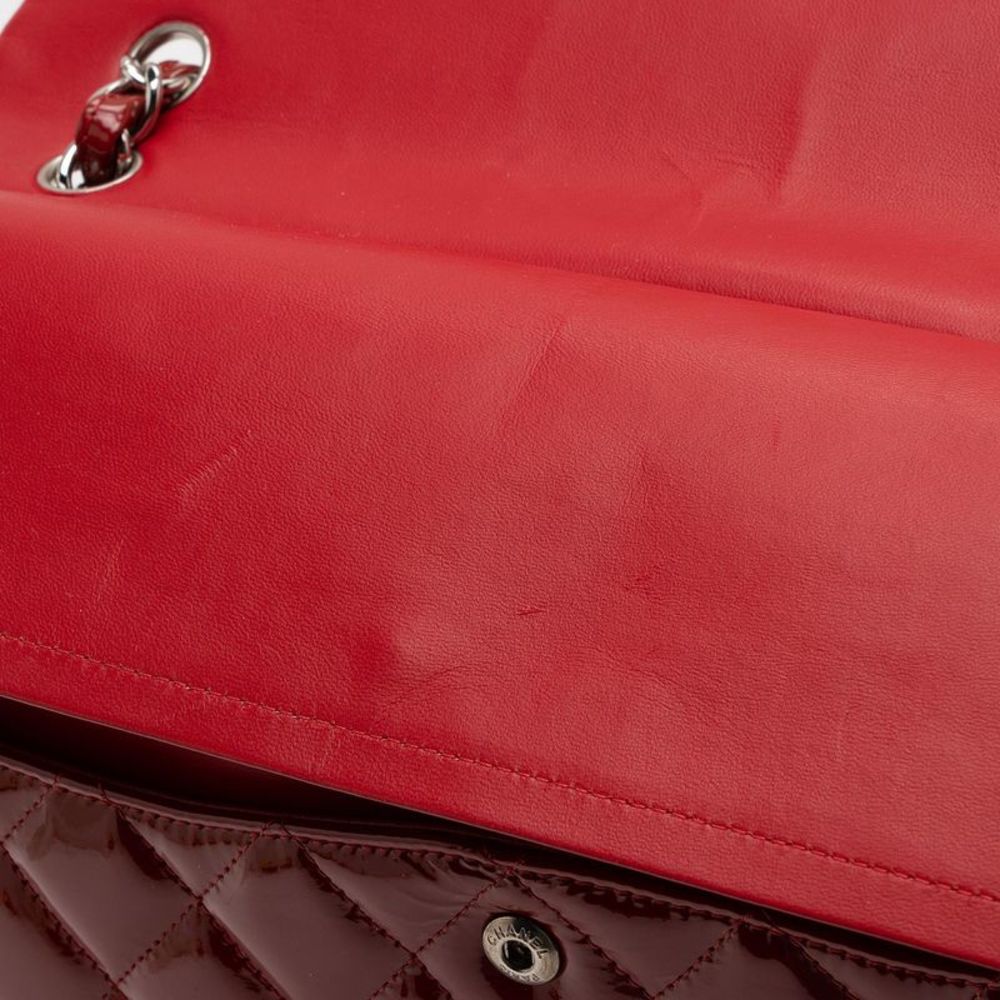 Chanel Patent Leather Classic Maxi Double Flap Bag - Picture 14 of 15